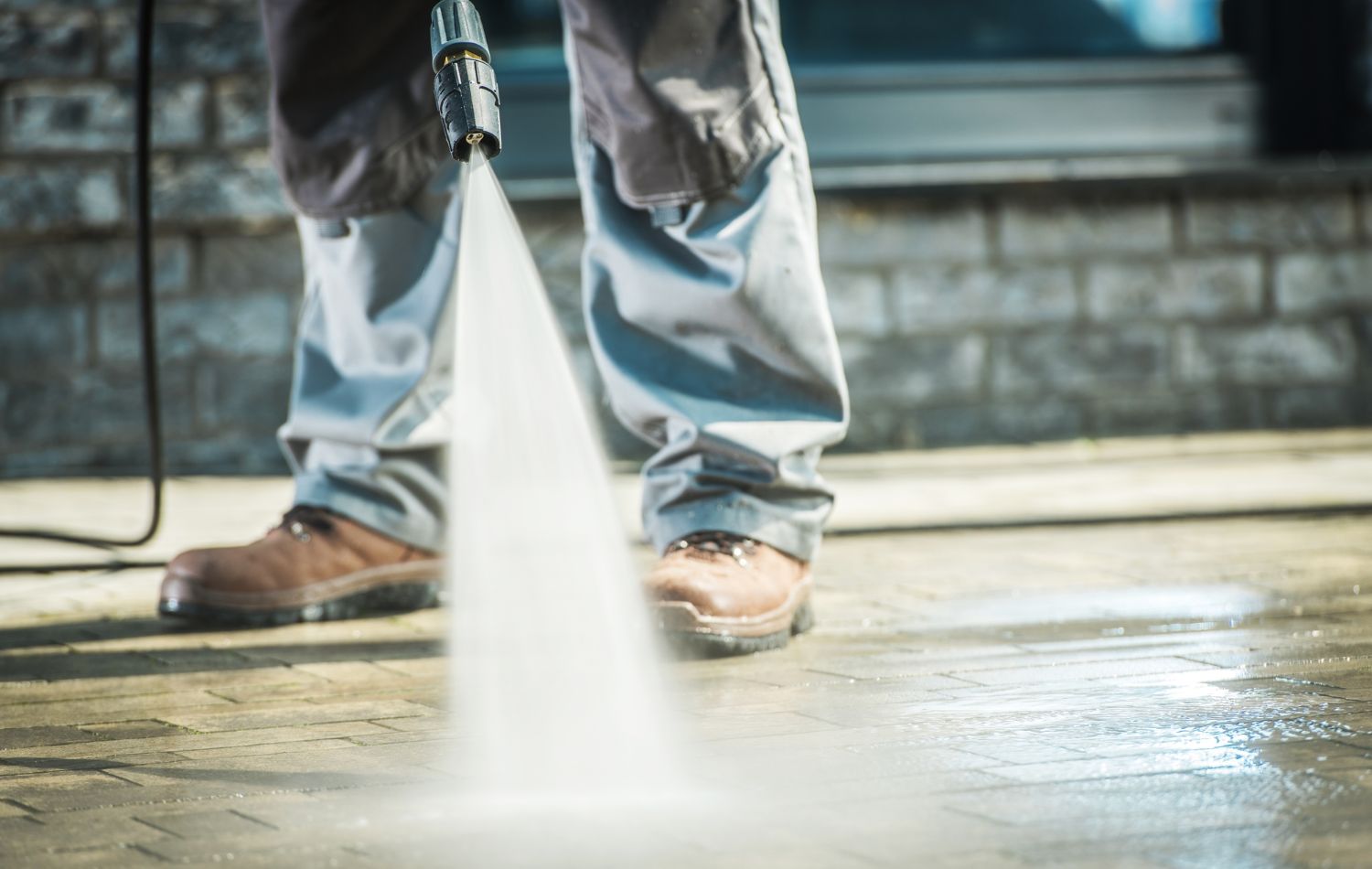 Pressure Washing Concrete Cleaning